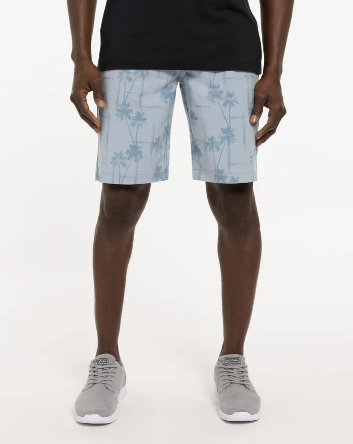 Men Shorts TravisMathew SMOOTH TALKER SHORT Heather Faded Denim