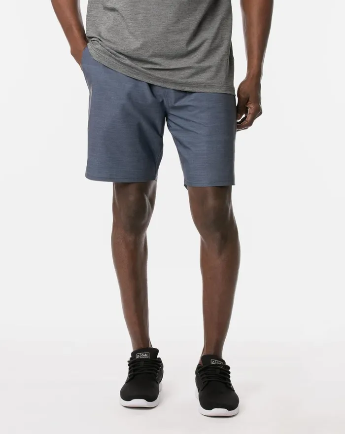 Men Shorts TravisMathew ZIPLINE ACTIVE SHORT Blue Nights