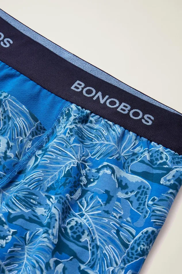 Men Socks and Underwear Bonobos Supersoft Underwear Blue Cats