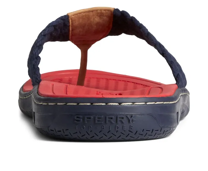 Men Sperry X Brooks Brothers Baitfish Flip Flop Navy Sperry Sandals Men Sperry X Brooks Brothers Baitfish Flip Flop Navy Sperry Sandals