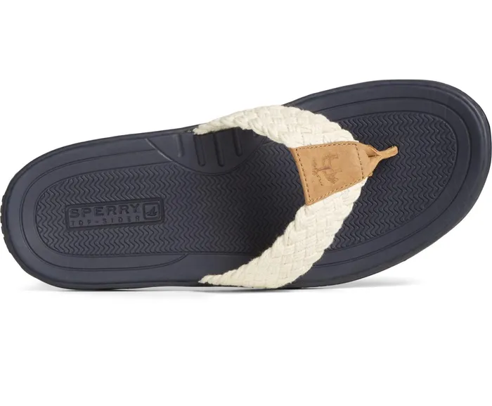 Men Sperry X Brooks Brothers Baitfish Flip Flop White Sperry Sandals Men Sperry X Brooks Brothers Baitfish Flip Flop White Sperry Sandals