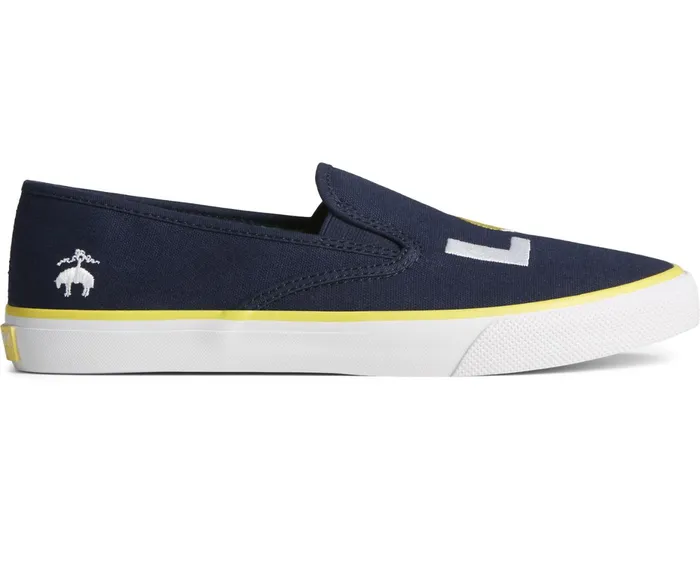 Men Sperry X Brooks Brothers Slip On Sneaker Navy Sperry Sneakers