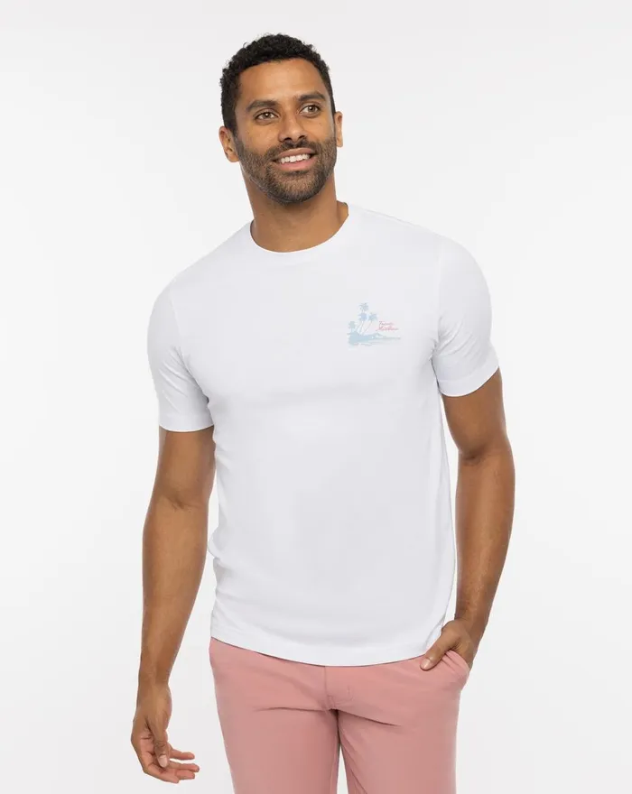 Men Tees TravisMathew A LIST TEE White