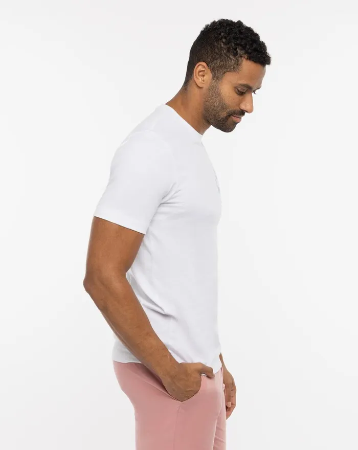 Men Tees TravisMathew A LIST TEE White Men Tees TravisMathew A LIST TEE White