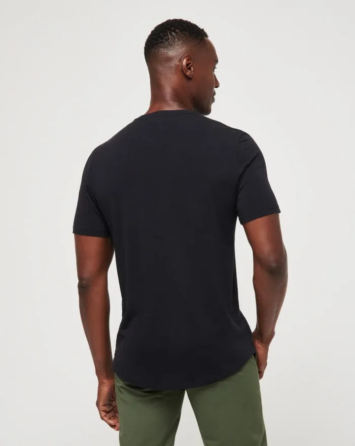 Men Tees TravisMathew CLOUD CREW TEE Black