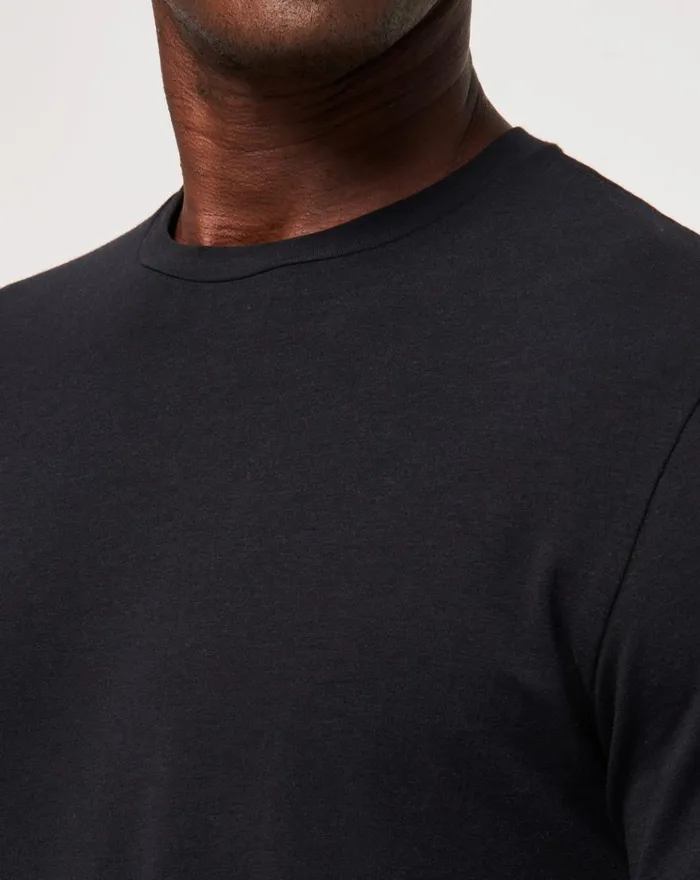 Men Tees TravisMathew CLOUD CREW TEE Black