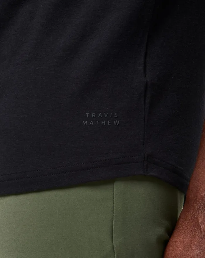 Men Tees TravisMathew CLOUD CREW TEE Black