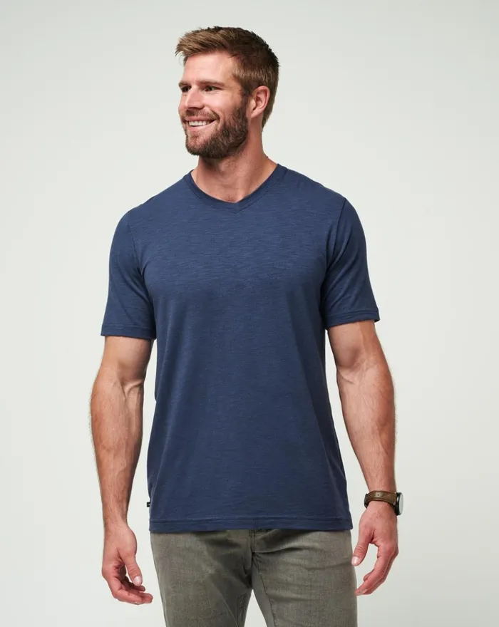 Men Tees TravisMathew CLOUD TEE Mood Indigo