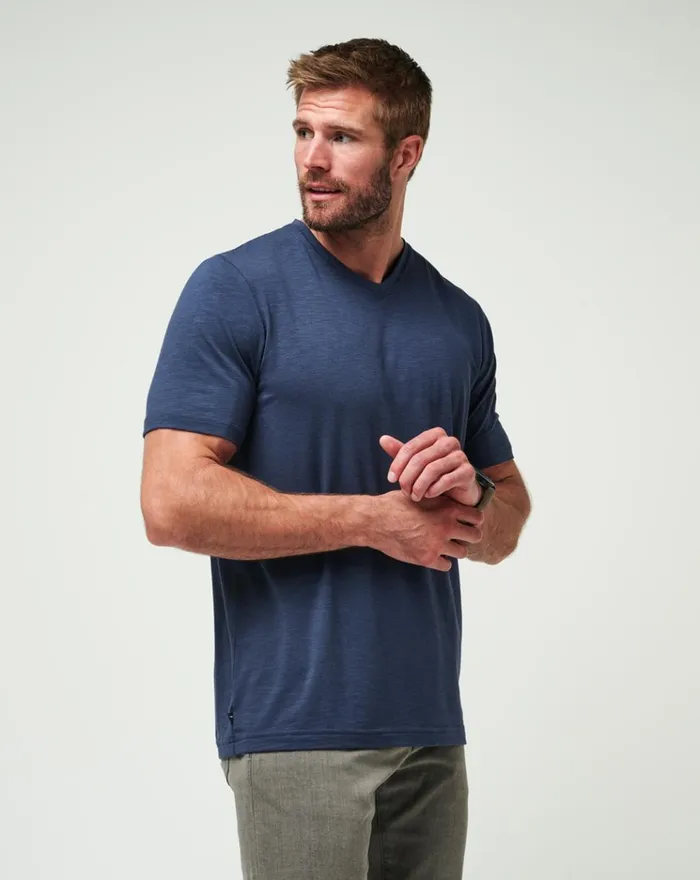 Men Tees TravisMathew CLOUD TEE Mood Indigo
