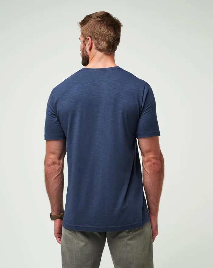 Men Tees TravisMathew CLOUD TEE Mood Indigo