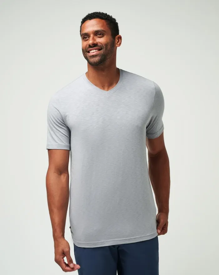 Men Tees TravisMathew CLOUD TEE Sleet