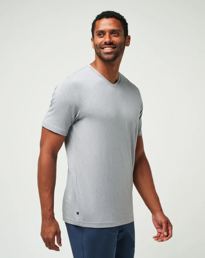 Men Tees TravisMathew CLOUD TEE Sleet