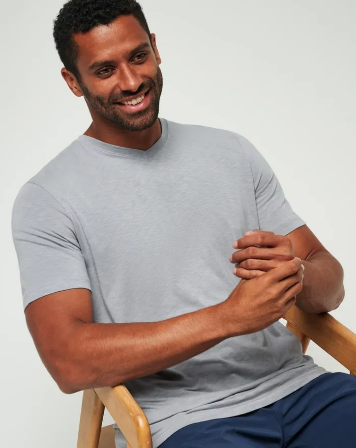 Men Tees TravisMathew CLOUD TEE Sleet