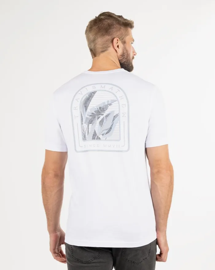 Men Tees TravisMathew DJ BOOTH TEE White