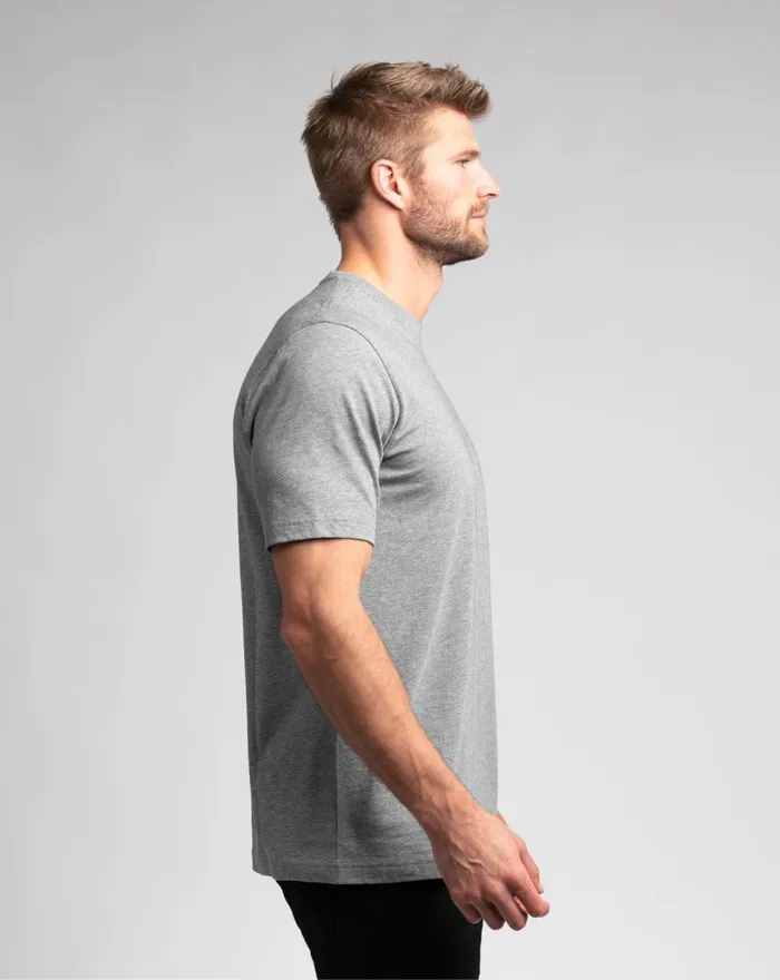 Men Tees TravisMathew DONTCHA KNOW TEE Heather Grey