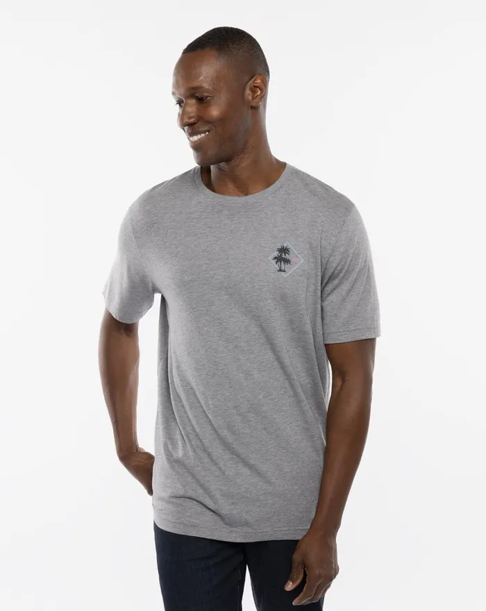 Men Tees TravisMathew GLORIOUS MORNING TEE Heather Grey