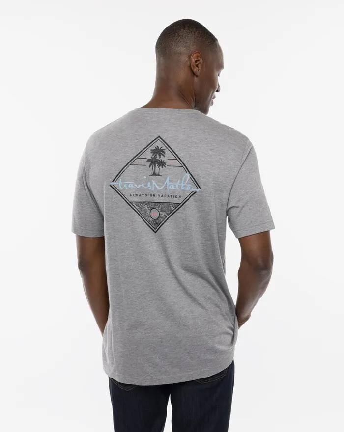 Men Tees TravisMathew GLORIOUS MORNING TEE Heather Grey Men Tees TravisMathew GLORIOUS MORNING TEE Heather Grey