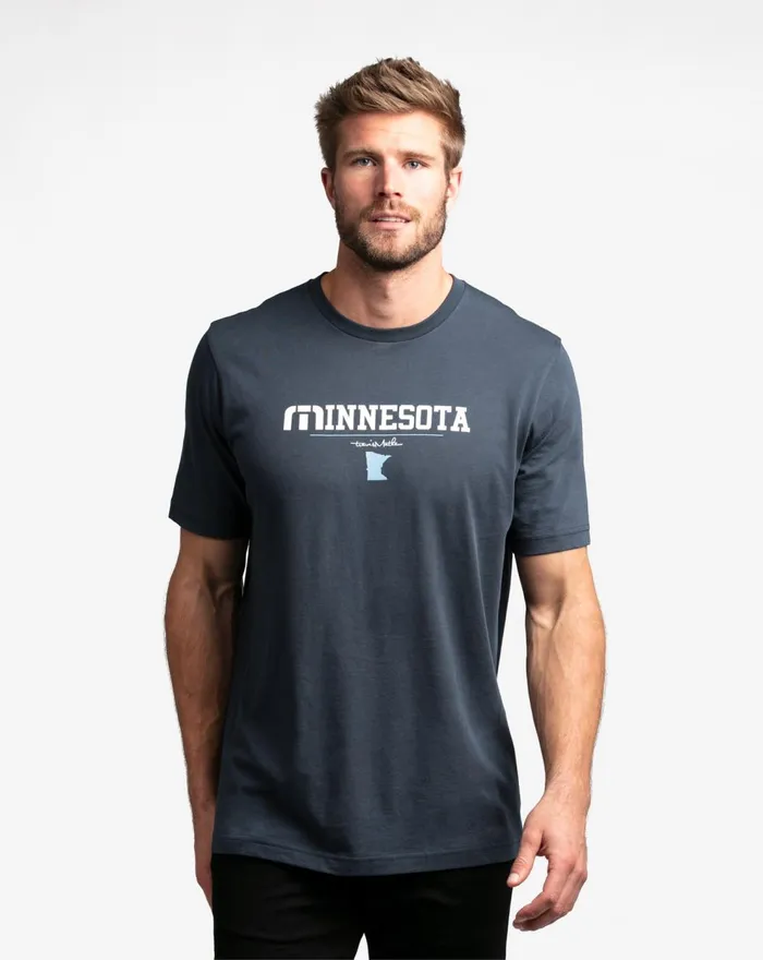 Men Tees TravisMathew HONEY CRISP TEE Mood Indigo