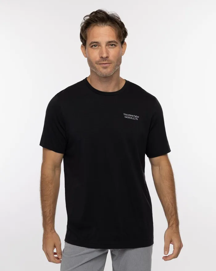 Men Tees TravisMathew MALARKY TEE Black