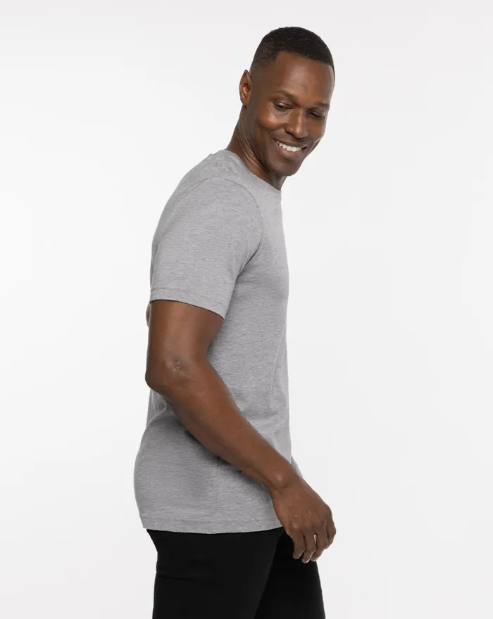 Men Tees TravisMathew NO MANANA TEE Heather Grey Men Tees TravisMathew NO MANANA TEE Heather Grey