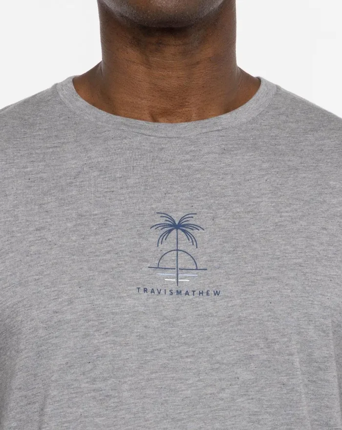 Men Tees TravisMathew NO MANANA TEE Heather Grey Men Tees TravisMathew NO MANANA TEE Heather Grey