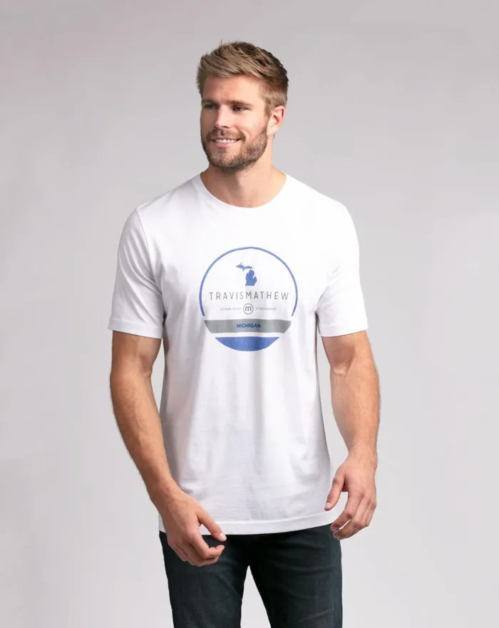 Men Tees TravisMathew NUGENT TEE White