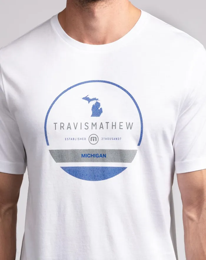Men Tees TravisMathew NUGENT TEE White