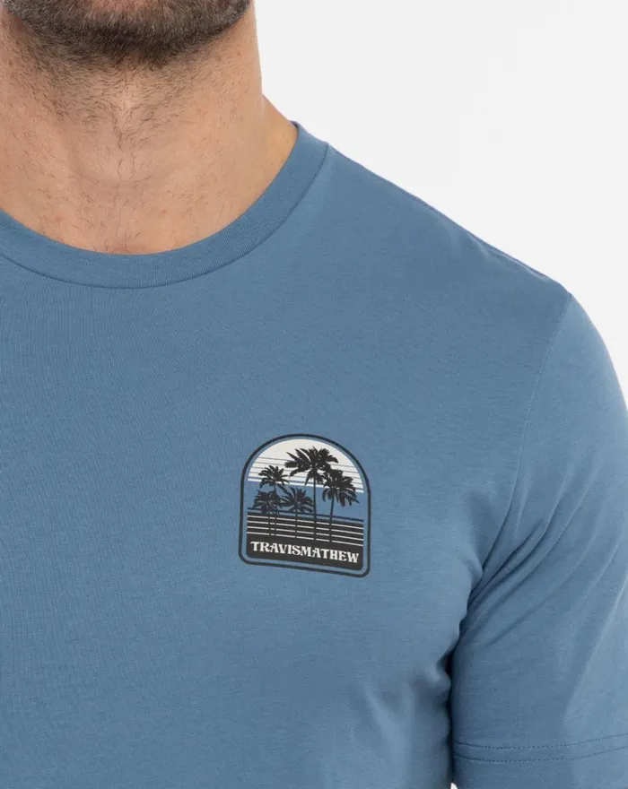 Men Tees TravisMathew OCEAN LINER TEE Stellar Blue Men Tees TravisMathew OCEAN LINER TEE Stellar Blue