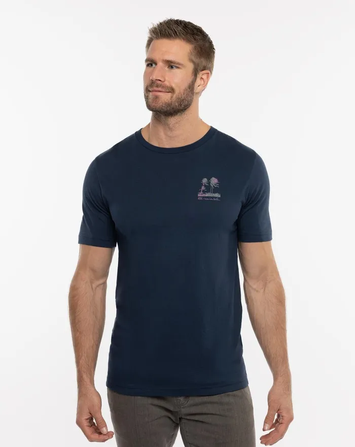 Men Tees TravisMathew PADDLEBOARD TEE Total Eclipse