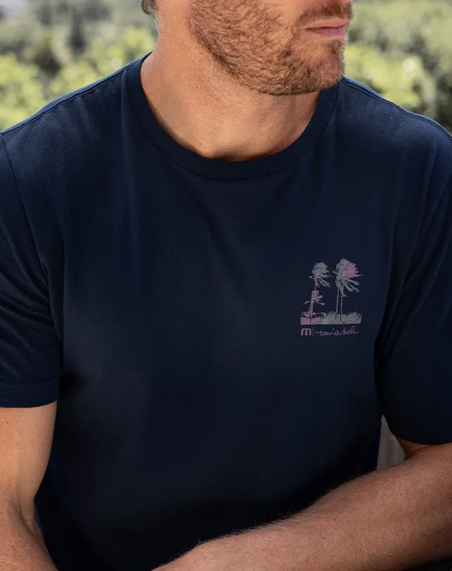 Men Tees TravisMathew PADDLEBOARD TEE Total Eclipse Men Tees TravisMathew PADDLEBOARD TEE Total Eclipse