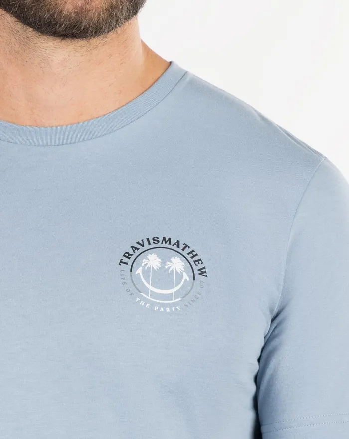 Men Tees TravisMathew PLAY DATE TEE Faded Denim