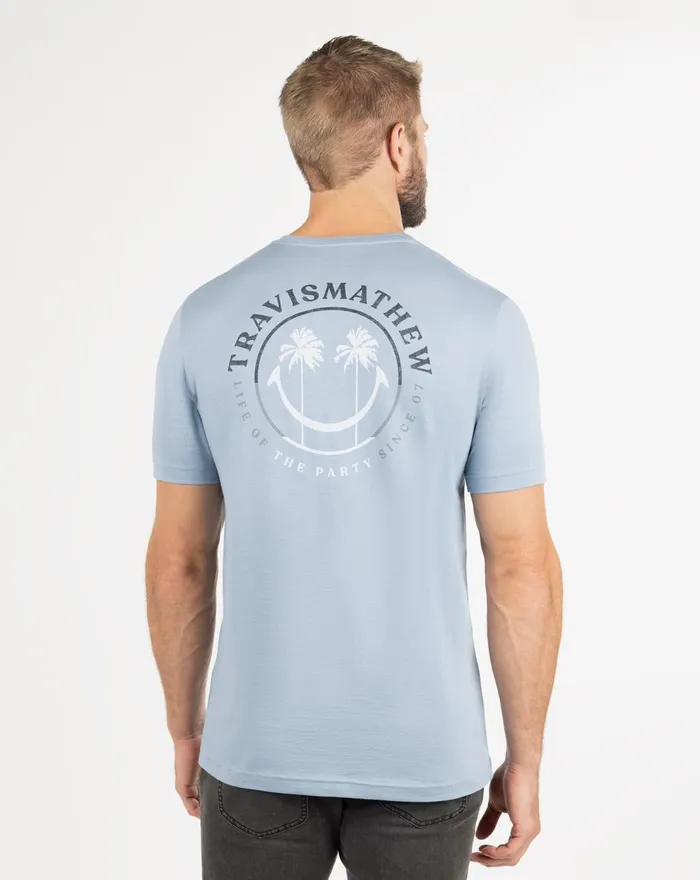 Men Tees TravisMathew PLAY DATE TEE Faded Denim