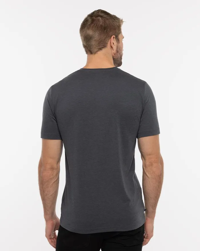 Men Tees TravisMathew POTHOLDER CREW TEE Heather Magnet