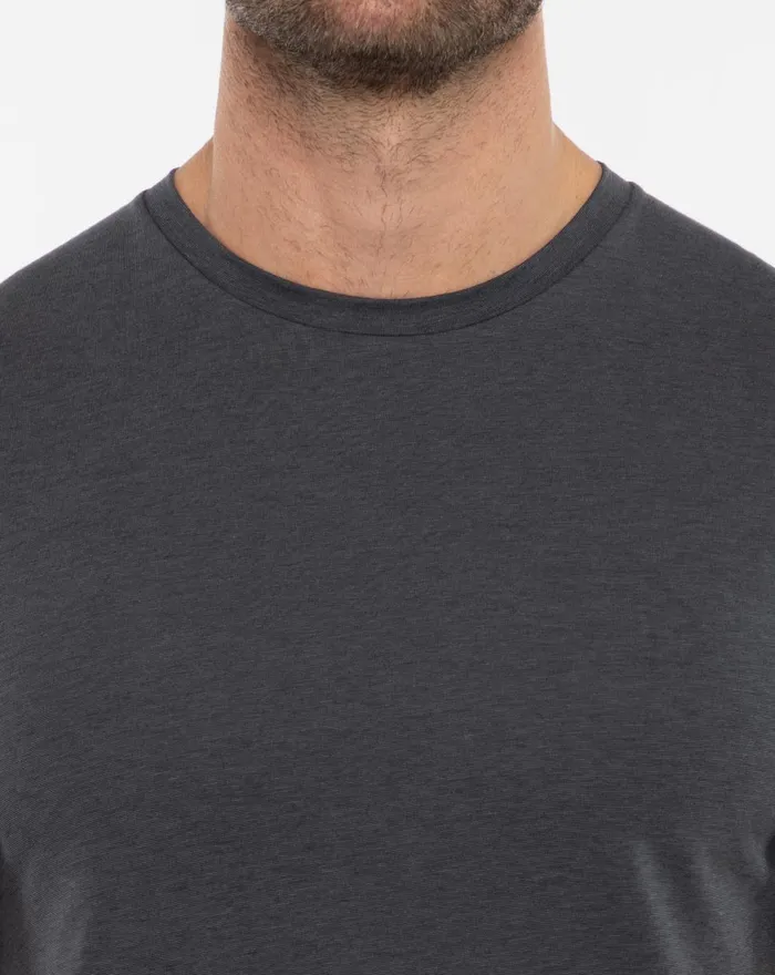 Men Tees TravisMathew POTHOLDER CREW TEE Heather Magnet