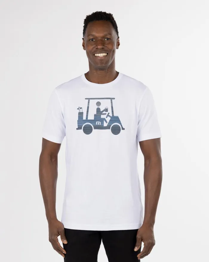 Men Tees TravisMathew RACE YOU TEE White