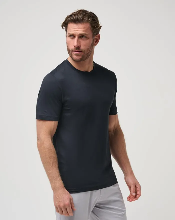 Men Tees TravisMathew RISK TAKER ACTIVE TEE Black