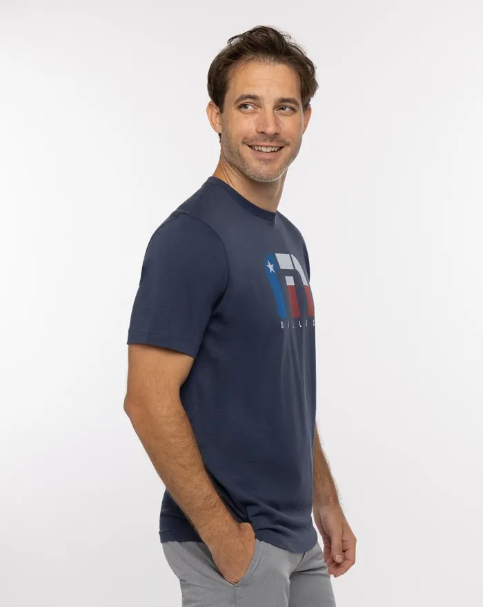 Men Tees TravisMathew ROUNDUPS TEE Mood Indigo