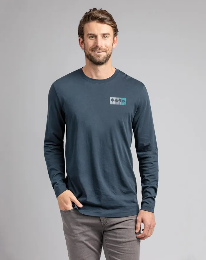 Men Tees TravisMathew SAND CASTLE Blue Nights