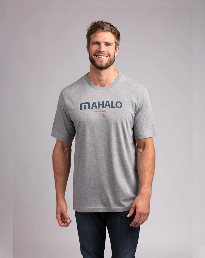 Men Tees TravisMathew THE BIG ISLE TEE Heather Grey