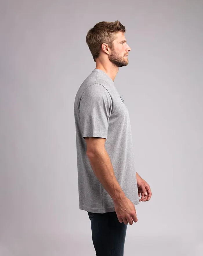 Men Tees TravisMathew THE BIG ISLE TEE Heather Grey