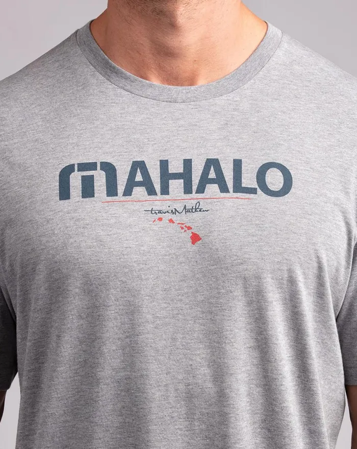 Men Tees TravisMathew THE BIG ISLE TEE Heather Grey