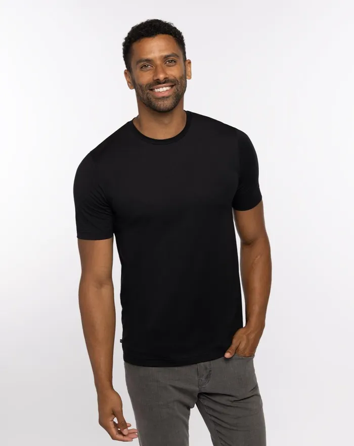Men Tees TravisMathew THE CREW TEE Black