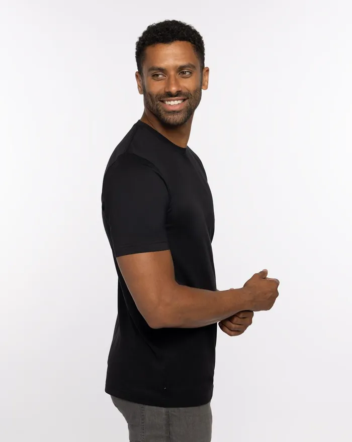 Men Tees TravisMathew THE CREW TEE Black