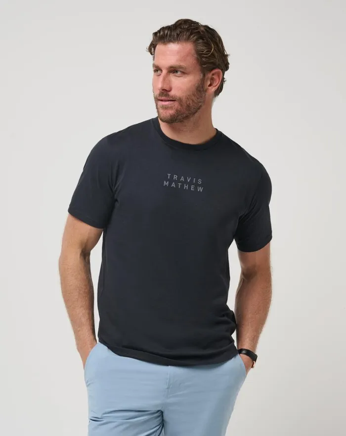 Men Tees TravisMathew TM SCOOP TEE Black