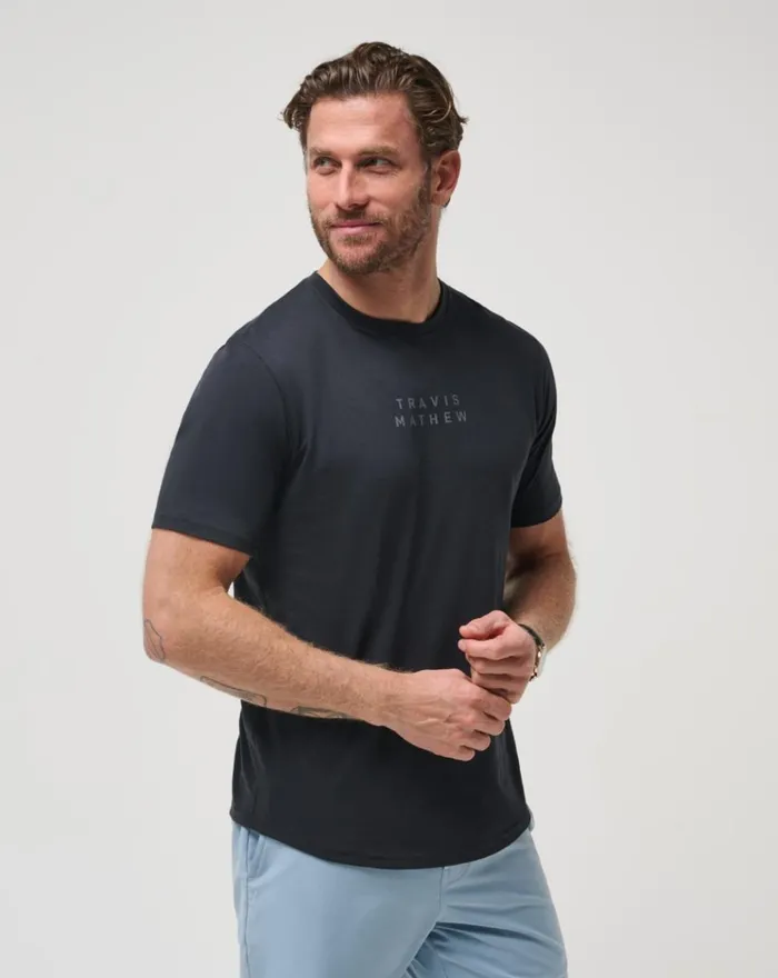 Men Tees TravisMathew TM SCOOP TEE Black