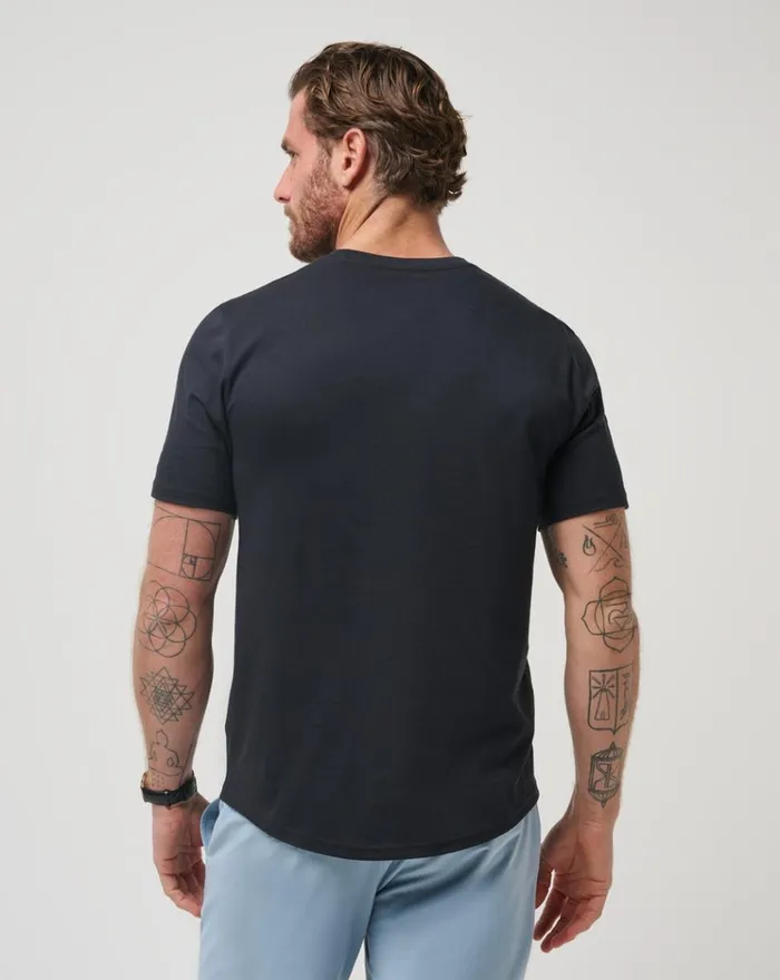 Men Tees TravisMathew TM SCOOP TEE Black
