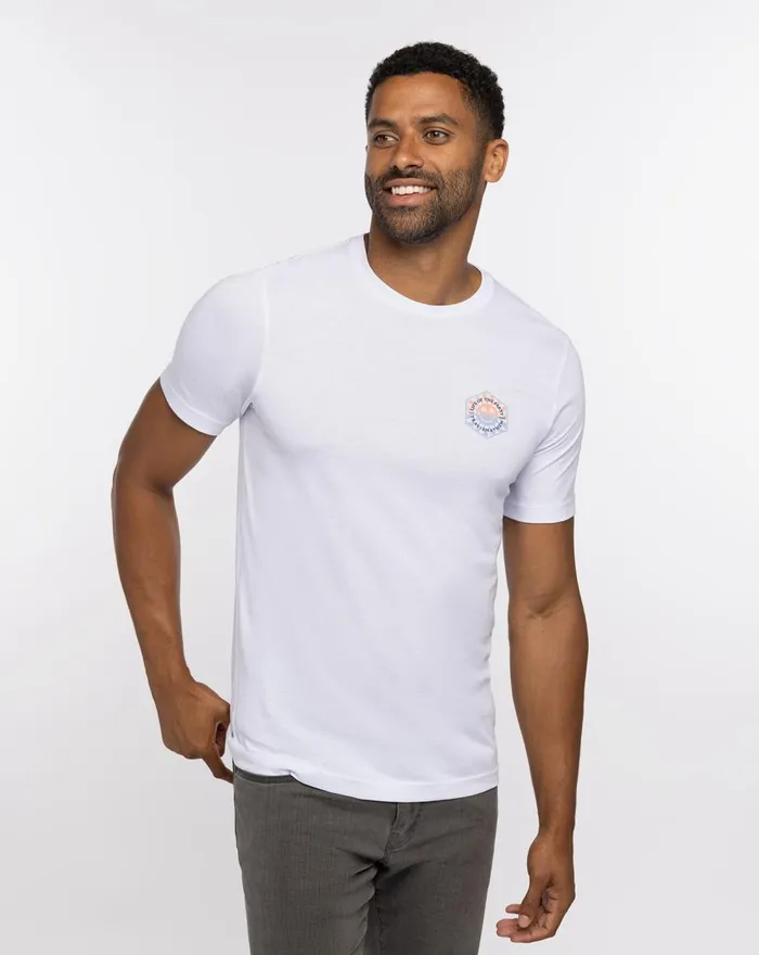 Men Tees TravisMathew TRIP OF THE YEAR TEE White