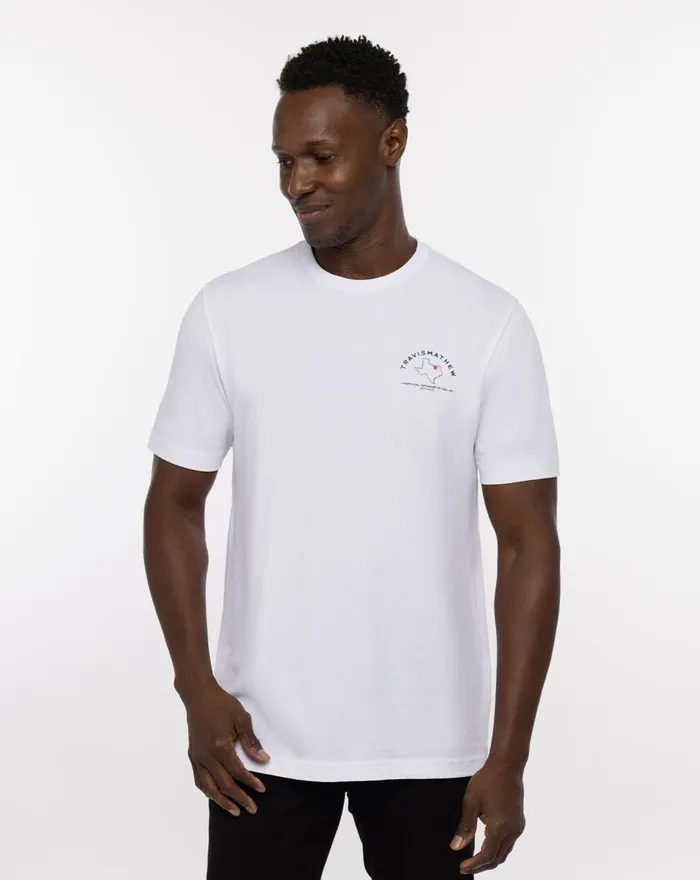 Men Tees TravisMathew WILD MUSTANG TEE White