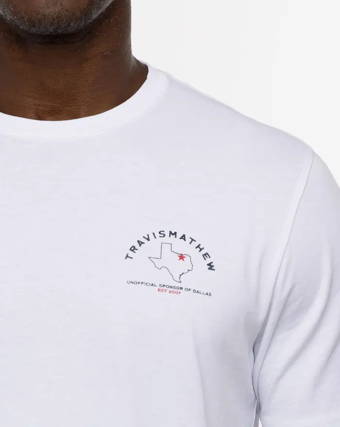 Men Tees TravisMathew WILD MUSTANG TEE White