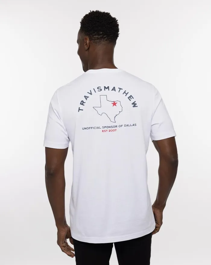 Men Tees TravisMathew WILD MUSTANG TEE White